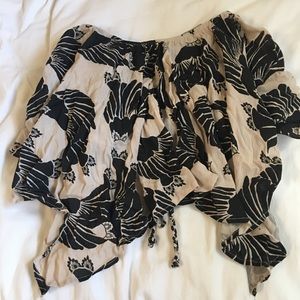 Free people strapless tie back top